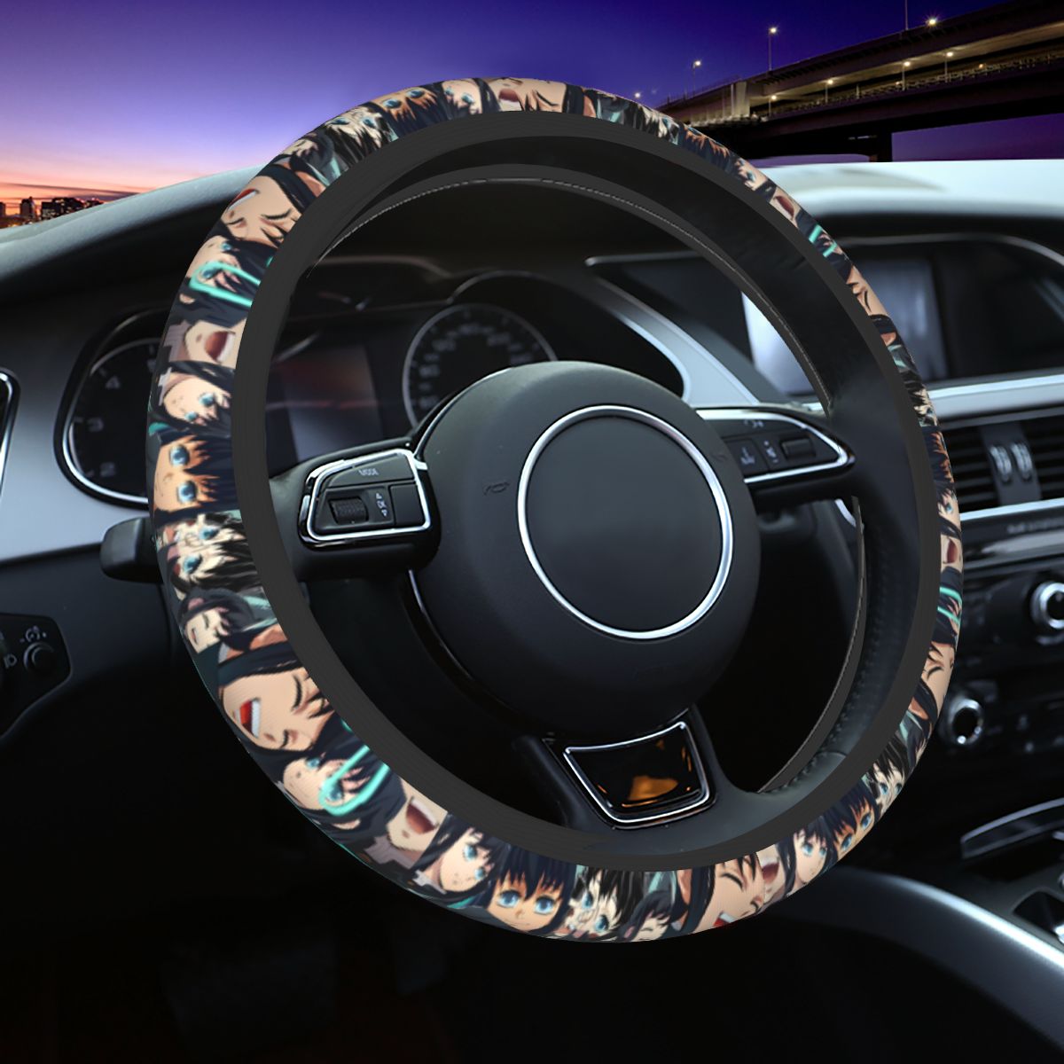 Car Accessories Japanese - Muichiro Demon Slayer Coprivolante Morbido Giapponese,