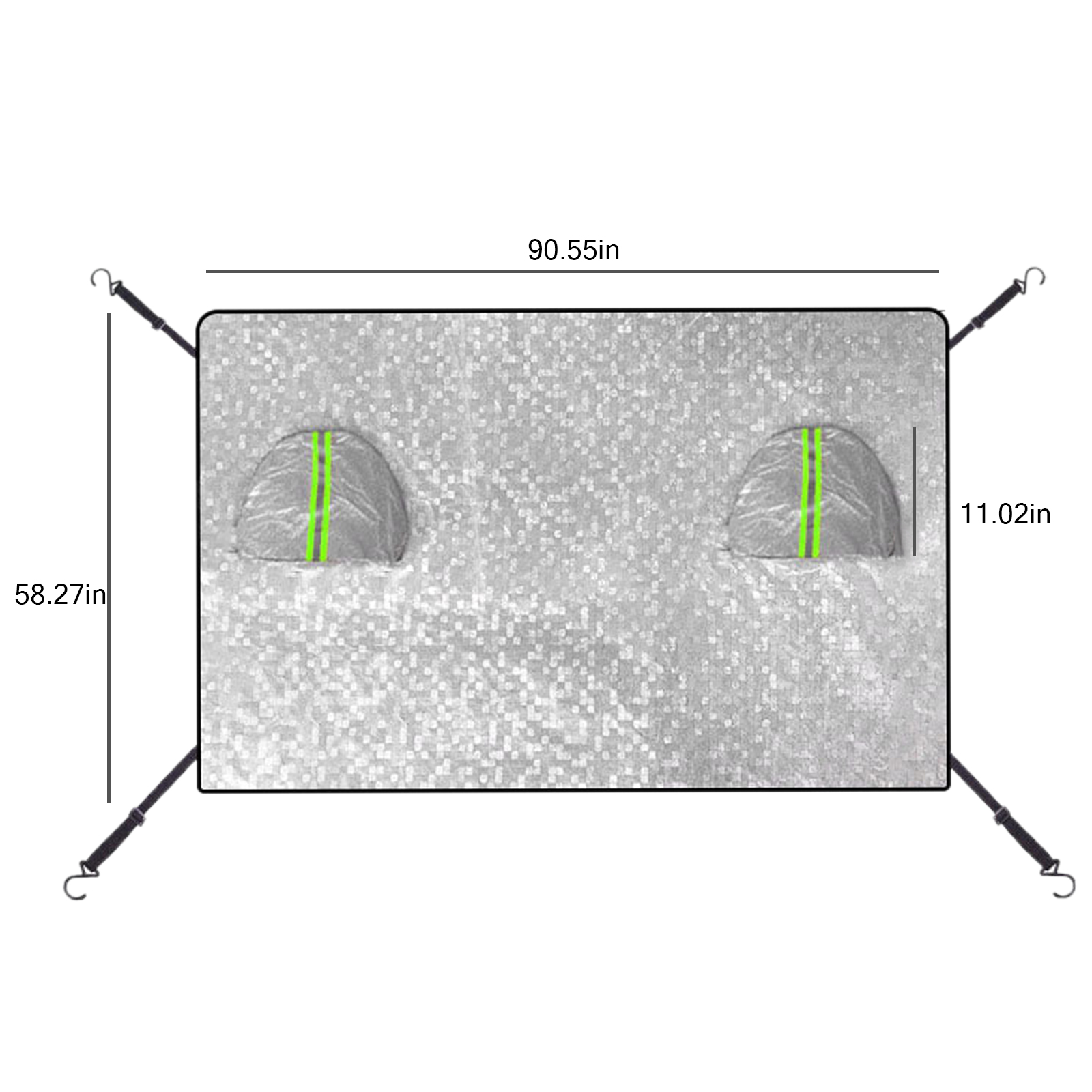 Windshield Sun Shade - Copertura universale per barra riflettente per